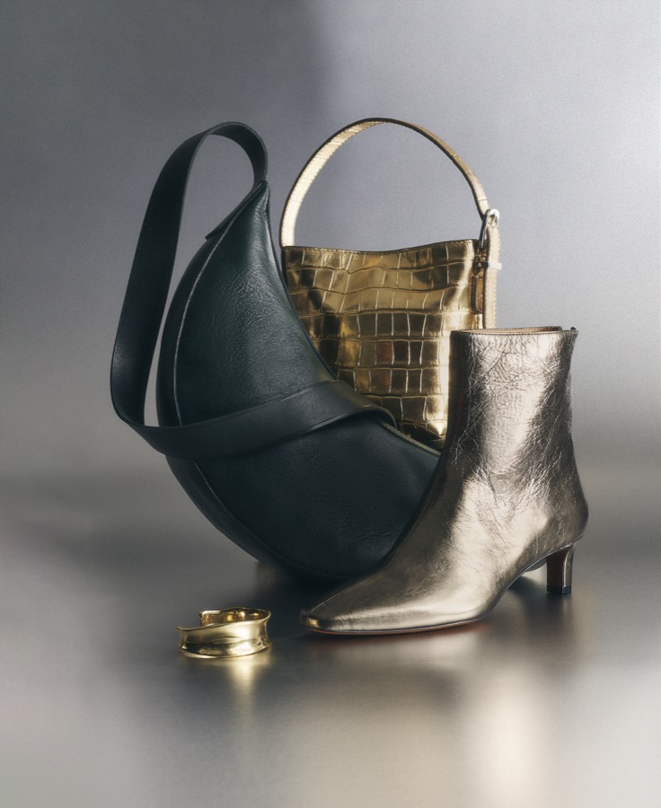 Madewell green crescent bag